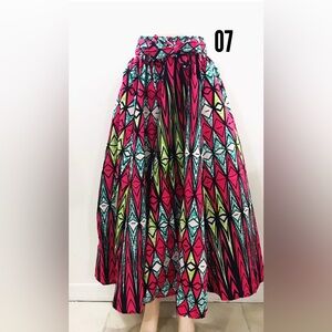 Vibrant Pink Geometric Women's Skirt